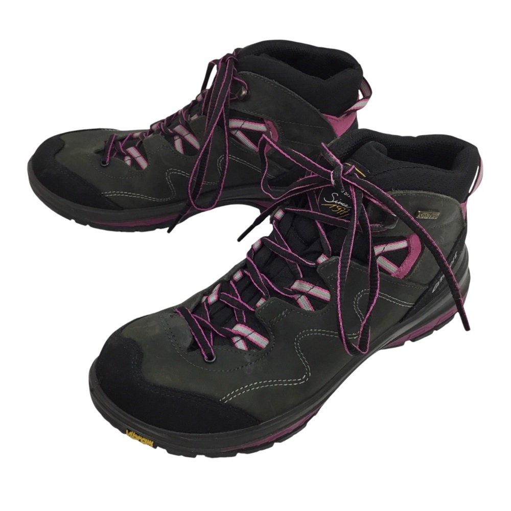 Grisport SPO-TEX Waterproof Leather Trekker Boots 805484 Dark Gray